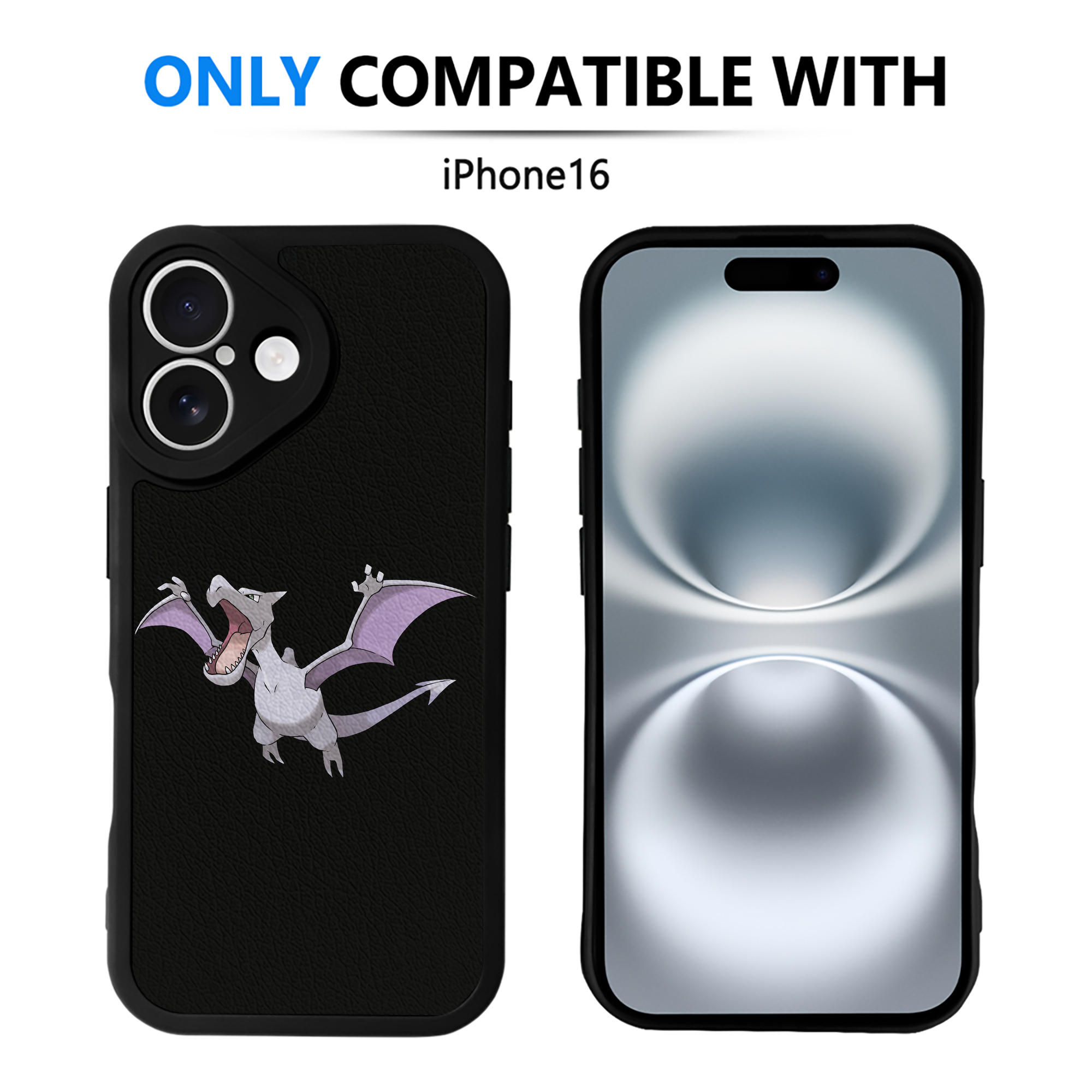 （画像用） ポケットモンスター Pokémon 【iPhone 16シリーズ対応】シリコンスマホケース（レザー調） 材質：シリコン